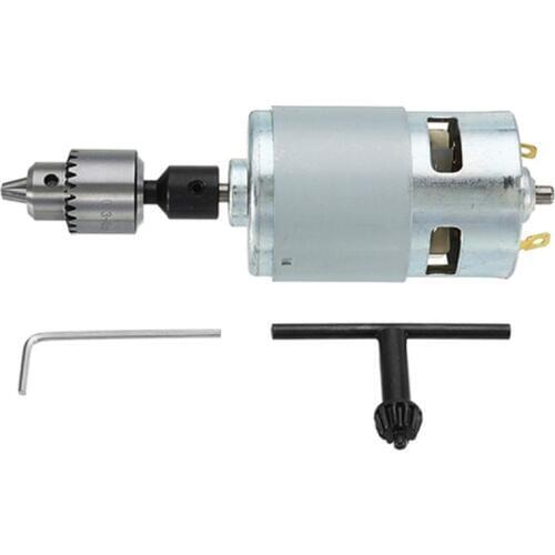 New Dc 12-24V 775 Motor Electric Drill With Drill Chuck Dc Motor For Polishing Drilling Cutting