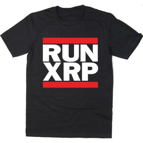 Runner XRP - Ripple T-Shirt - Run Dmc Spoof - Cryptocurrency Bitcoin Mining 2019 Latest O-Neck Sunlight Men Blank T-Shirt