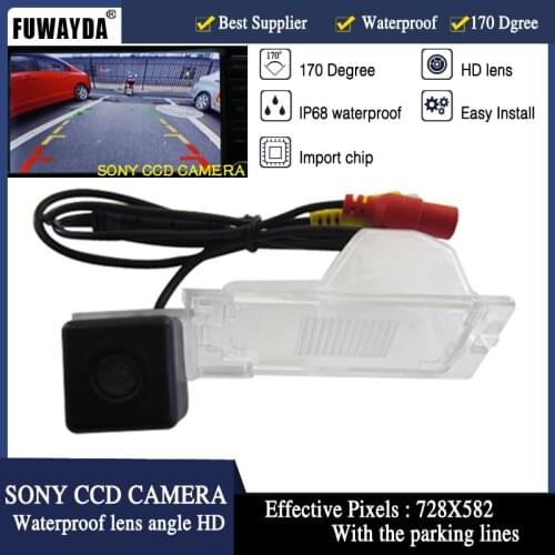 FUWAYDA Free Shipping SONY CCD Chip Car Rear View Reverse Mirror Image Guide Line CAMERA for Ford Edge Escape Mercury Mariner