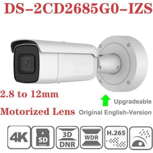DS-2CD2685G0-IZS replace DS-2CD2685FWD-IZS 8MP POE CCTV Camera H.265 IR VF 2.8-12mm Bullet IP Surveillance