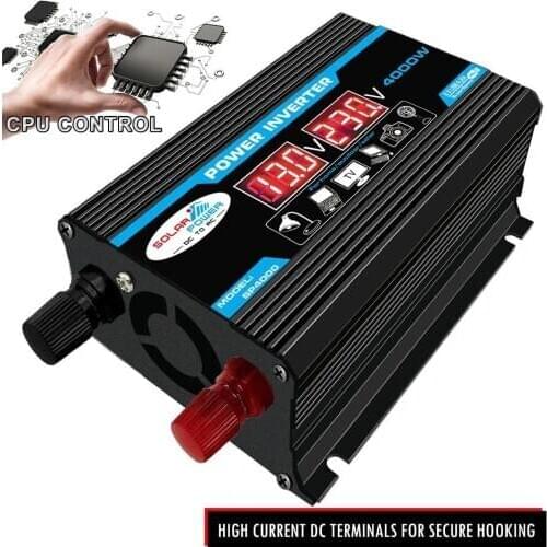 Pure Sine Wave Inverter DC 300W12V To 110V 12V To 220V Voltage Transformer Power Converter Solar Car Micro Inverter LCD Display