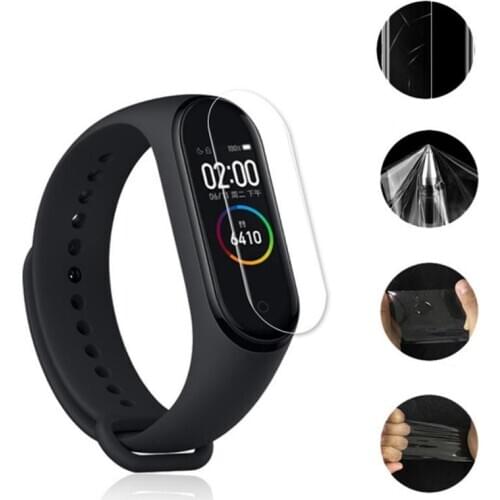 HOT! 1-5 Pcs TPU Screen Protector Hydrogel Film For XiaoMi Band 4 Smart Wristband Bracelet Full Cover Protective Film Not Glass