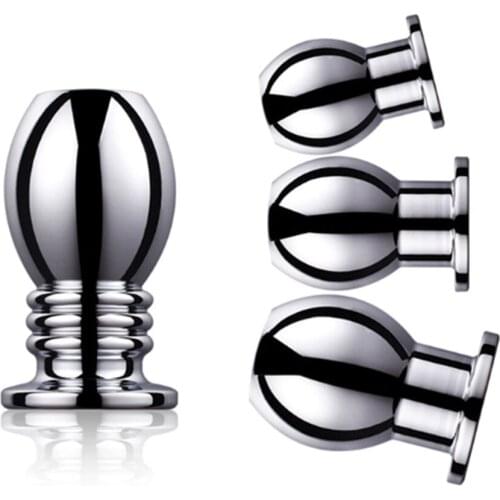Metal Out Anal Expansion Hollow Anal Plug Outdoor Wear Butt Plug Anal Dildo Erotic Sex Toys for Couples Women Men Adult Toy