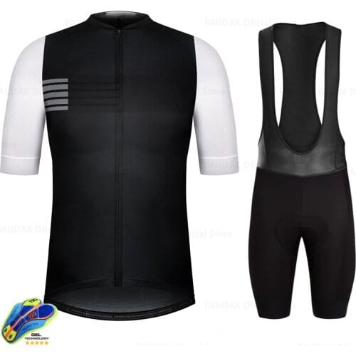 Raudax Mens Clothes Wear Better Rainbow Team Areo Cycling Jersey Short Sleeve Cycling Clothing Summer Road Bike Sets