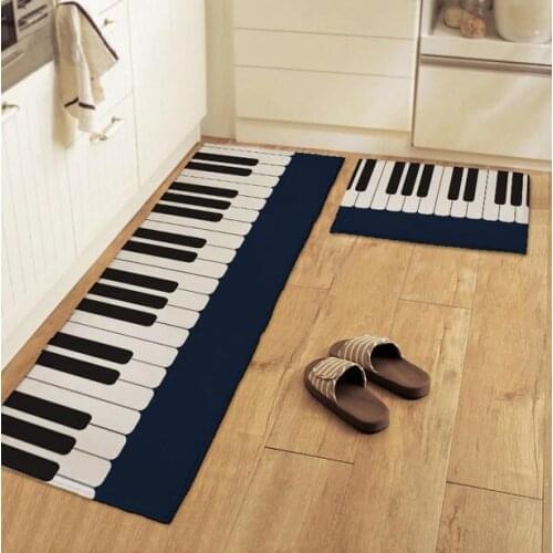 Cartoon Non-slip Kitchen Mat Piano Carpet Boy Girl Hallway Living Room Bedroom Carpets Parlor Bathroom Rug 40*60 50*80 45*115cm