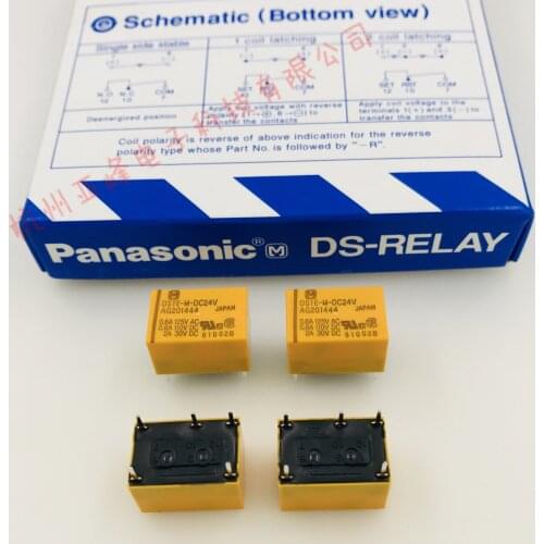 Original DS1E-M-DC24V AG201444 24VDC 5PIN 0.6A 125VAC relays