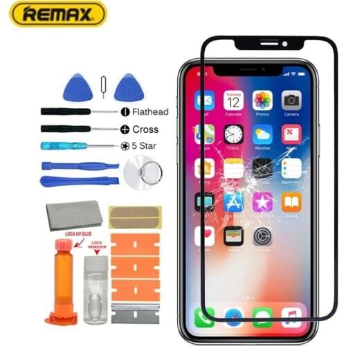 Original LCD For iPhone X XR XS XS MAX 11 11pro 11pro max LCD Screen Protector Replace the front Glass Lens Repair Tool Set