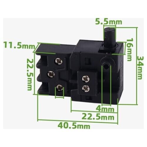 AC 250V 6A 125V 12A Trigger Switch for Power Tool