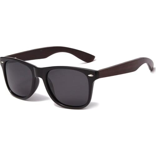 Wood Polarized Sunglasses Brand Design Men Women Square Sunglasses Vintage Coating Sun Glasses Retro Glasses UV400 Shades gafas