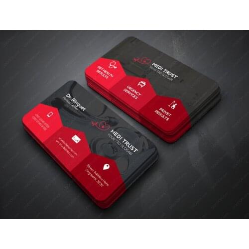 Free design, business color business card template