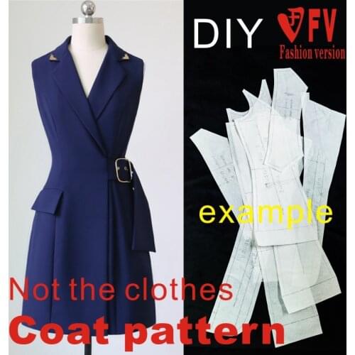 New style big clothes pattern sleeveless waist waistcoat womens cutting drawings BFY-223