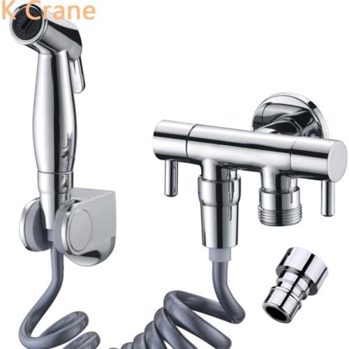 Bathroom Bidet Spray WC Toilet Washer Women Anal Butt Cleaner Wall Mount Washing Machine Faucet Ceramic Spool Chrome Shower Tap