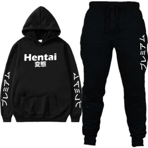 Two Piece Set Women Letter Print Harakuju Hooded Sweatshirts And Full Length Pants Tracksuit Streetwear Female 2020 Sports Set