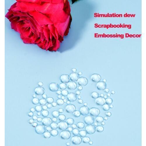 100/200/500pcs Simulation dewdrop waterdrop Cards Making Decor Accessories Metal Cutting Dies and Stamps Scrapbooking Embossing