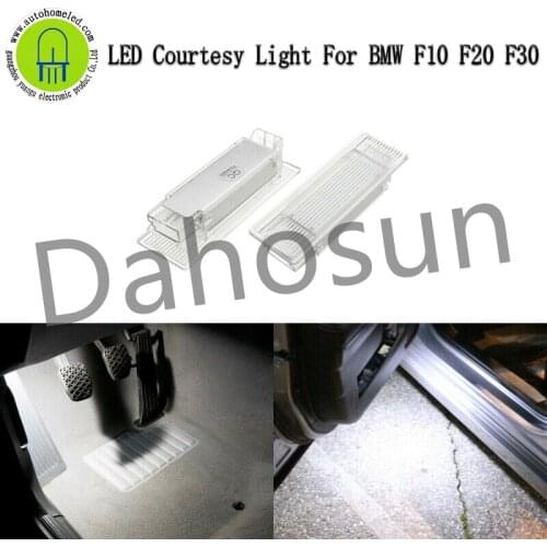 2Pcs White LED Car Courtesy Light Footwell Lamp for BMW 1 3 4 5 7 Series F20 F21 F30 F31 F34 F35 F32 F33 F10 F11 E84