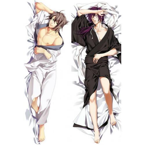 Japanese Anime Hakuoki Okita Soji Male Hugging Body Pillow Cover Case Boy Throw Dakimakura oreiller