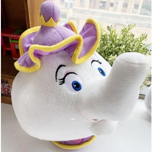 Disney Beauty And The Beast Mrs.Potts Plush Toy Doll Model Furnishing Articles 22*25*15CM