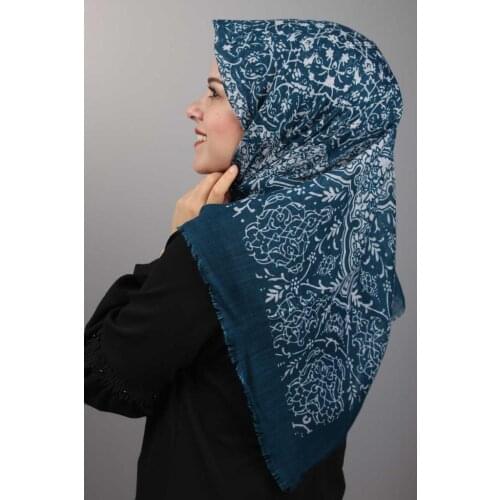 ERBİL PATTERNED LINEN FLAMLI SCARF-DESEN-05-RENK-04