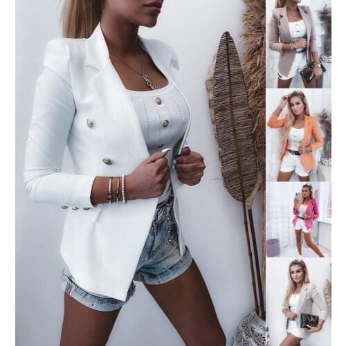 Женские двубортные пиджаки LEOSOXS China At AliExpress