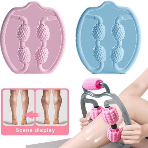 Yoga Pilates Massage Muscle Roller Fitness Exercise Equipment U-shaped Massage Contact Relaxation Muscle Roller Yoga Accessories