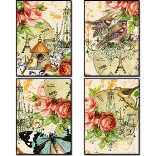 New Diy Diamond Painting Animal Diamond Needlework Crafts Best Full Diamond Embroidery Lover Birds &Flowers Home Decor