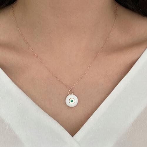 NEW Trendy 925 Silver Necklace Turkish Jewelry Birthday Gift Zircon Fashion Necklace For Women Minimalist Style Luxury Designer