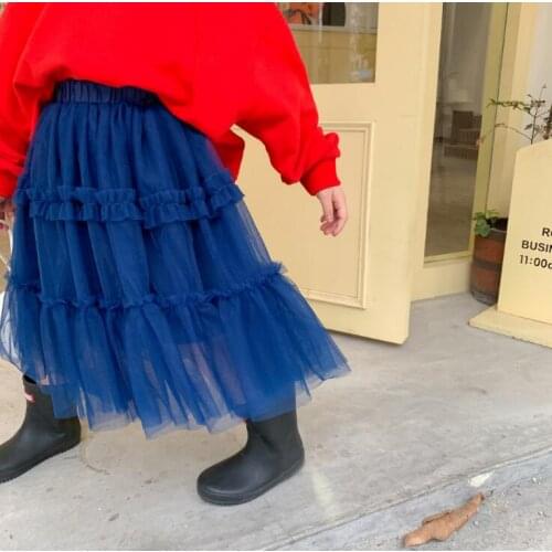 2021 new style girls skirt autumn cotton fashion girls skirts 2-8 years WU447