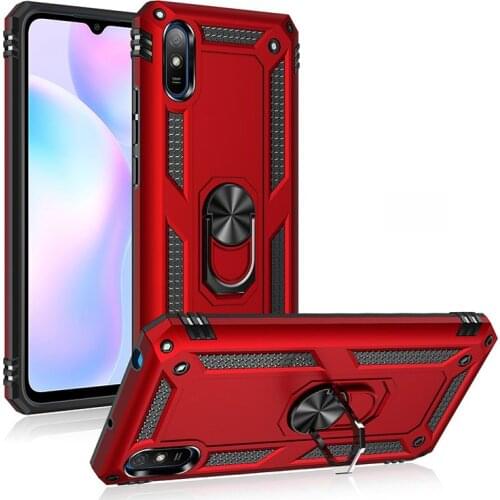 2021 Shockproof Case for Xiaomi Redmi 9AT Case Cover Armor Military Protective Magnet Holder Ring Case for Xiaomi Redmi 9 A AT 9
