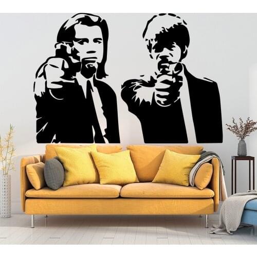 Romantic Banksy shooting Wall Sticker Pvc Removable Nursery Kids Room Wall Decor Nordic Style House Decoration