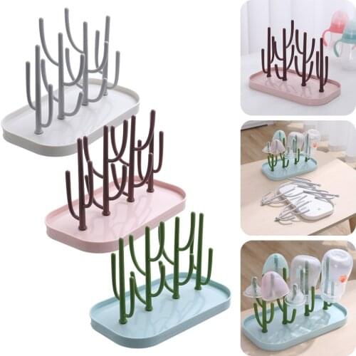 Baby Bottle Drying Rack Bottle Dryer Holder for Cups Keys Tabletop Nipple Feeding Cup Holder Home Kitchen Organizer Accessories