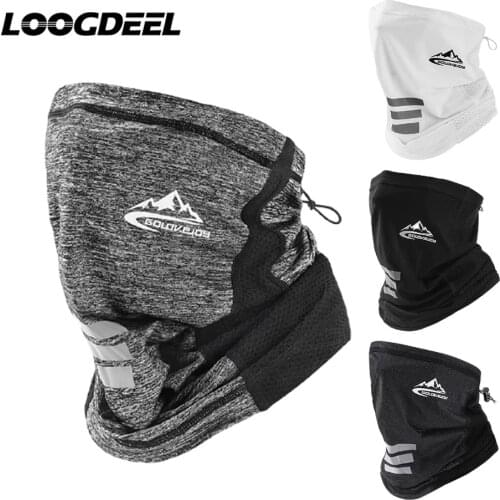 LOOGDEEL Outdoor Sun UV Protection Ice Silk Face Towel Ice Sunscreen Breathable Not Stuffy Quick-drying Fabric Moisture Wicking
