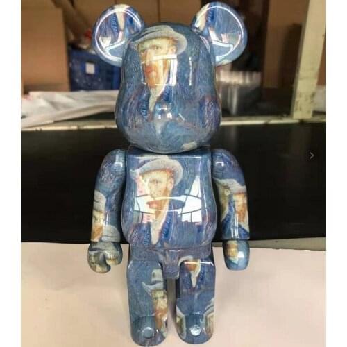 Van Gogh Bearbrickly 400% Action Figure Ornaments Famous Paintings