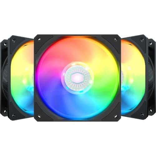Cooler Master SICKLEFLOW 120 ARGB 12cm Case Fan Sync addressable RGB Reverse Blade Quiet 120mm Computer Chassis Cooling Fan