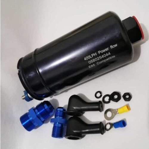 New Quality E85 high performance EFI 400LPH Inline External Fuel Pump 0580254044 0580 254 044 Ethanol Compatible