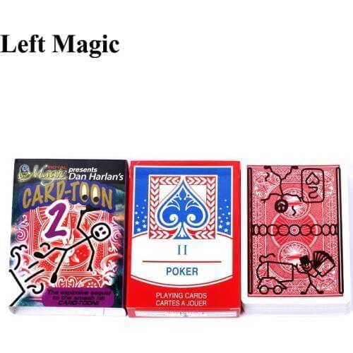 Magic Cartoon Cardtoon Deck Magic Tricks Pack Playing Card Toon Animation Prediction Funny Magic Magic Props Gimmick G8029