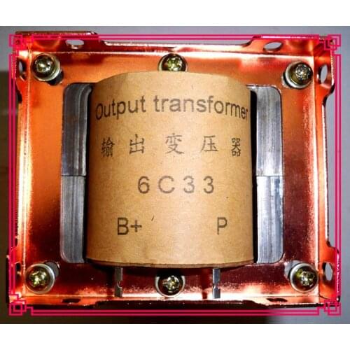 6C33 tube amplifier output transformer, amorphous C-shaped core, primary inductance: B-P 8H bandwidth: 20HZ-20KHZ -1DB