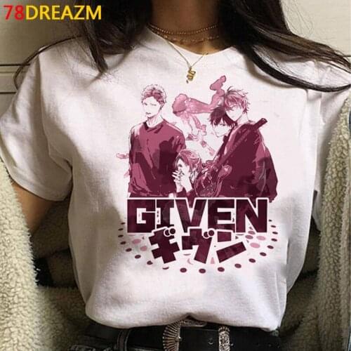Given tshirt top tees female streetwear grunge vintage harajuku graphic tees women tshirt