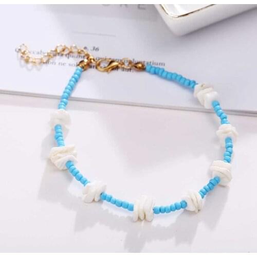 Women Feet Bracelet Colorful Beaded Adjustable Ankle Geometric Shell Foot Chain Jewelry Foot Anklet Summer Beach Anklet