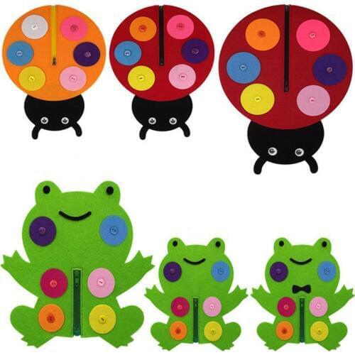 1 Set Felt Handmade Frog Beetle Diy Crafts for Kids Manual Early-teaching Toys Parent-child Interactive Felt Elf Christmas Felt