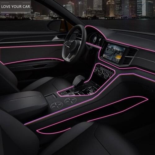 1M Waterproof LED Strip Light Wire Tube Neon Light Line For Car Interior Decor Luminous Glow in Dark Atmosphere Party Lights