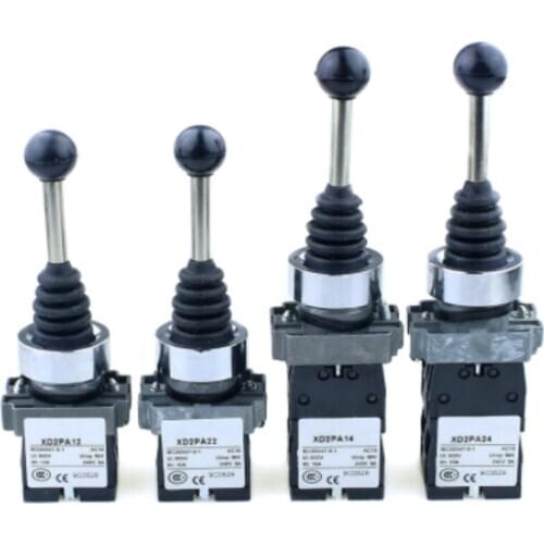 1Pc XD2PA12CR XD2PA22CR 2NO 2Position XD2PA14CR XD2PA24CR 2NO 2NC 4Position Maintained Momentary Wobble Stick Joystick Switch
