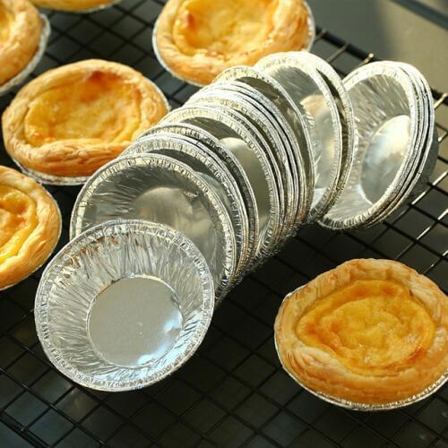 250 Pcs/pack Disposable 2.5" Aluminum Tart/Pie Pans Mold Baking Muffin Cupcake Tin Foil Cups