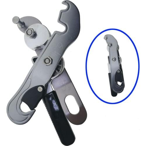 30KN Climbing Self Braking Stop Descender Rock Climber Rope Clamp Grab Belaying Rappelling Gear