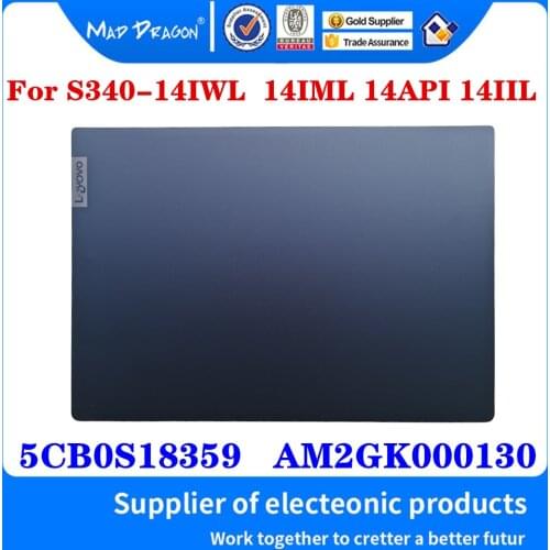 5CB0S18359 AM2GK000130 For Lenovo S340-14IWL S340-14IML S340-14API 14IIL Laptop Lcd Rear Lid Top Case Back Cover Blue A Shell