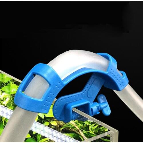 Aquarium Wall Water Hose Holder Anti Deforming Tube Wearing Support Fish Tank Soft Drain Pipe Inlet Outlet Winder Bracket