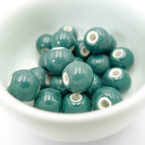 10# 40pcs Unique Ceramic Beads Sell By Bags Promotion Porcelain Bead For Jewelry Making 10mm Beads #A301B