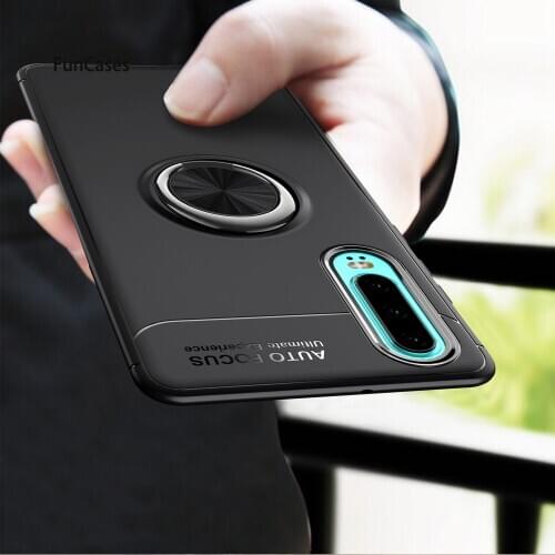 Rhinestone Cases For telefon Huawei P30 Ring Shell Soft TPU Cover Telofon Huawei carcaso P40 Lite E P30 Pro P20 2019 5G Plus