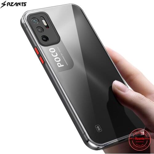 Rzants For Xiaomi POCO M3 Pro Case HD Transparent [Dazzle] Color Keys Shockproof Thin Slim High Clear Hard Phone Cover
