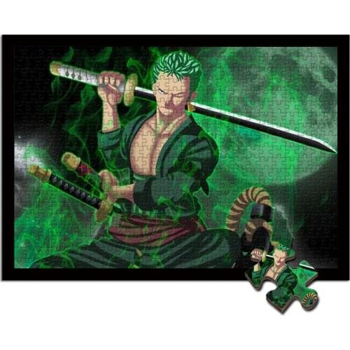 One piece puzzle Roronoa Zoro Cartoon characters Anime peripheral educational toys jigsaw puzzle 1000 pieces adult relief