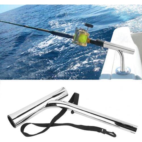 316 Stainless Steel Marine Boat Fishing Rod Holder Pole Mount Bracket Stand Tool Marine Accessory 1-5/8in